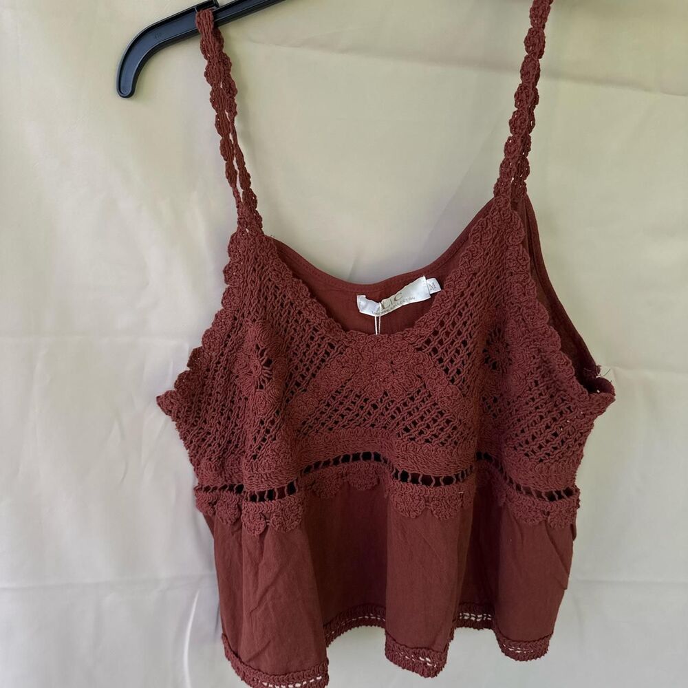 Unbranded Women's Burgundy and Brown Vest